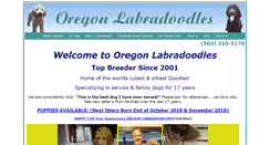 Desktop Screenshot of oregonlabradoodles.com